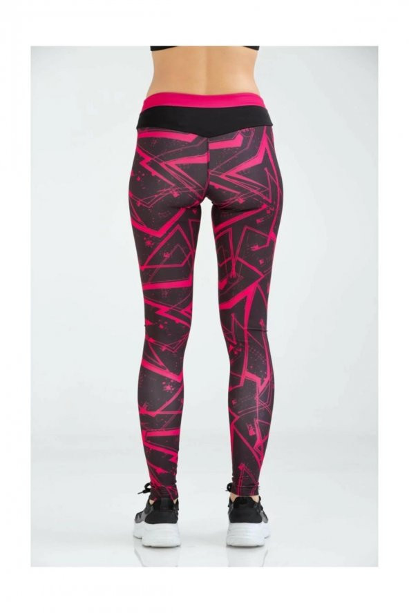 Umbro Kadın Dijital Baskılı Tayt Vd-0019 Sea Tights VD-0019/FUCHSIA - 4
