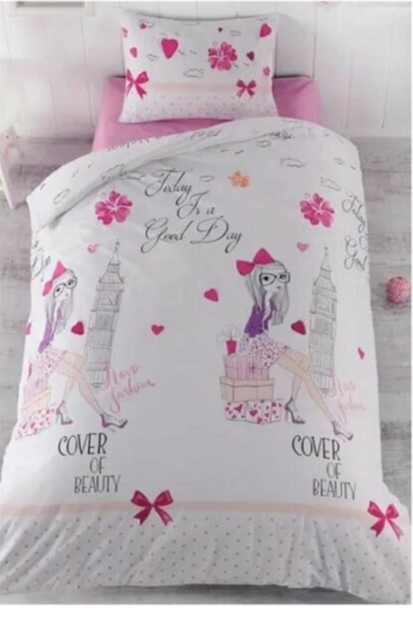 Taşan Tekstil Tek Kişilik Yatak Örtüsü-beauty Pink