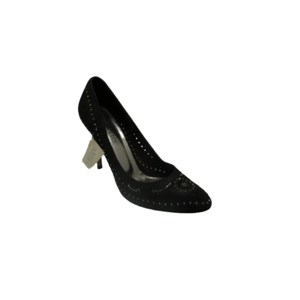 Stilotto lazer kesim sworwski taşlı  Deri Bayan ayakkabı
