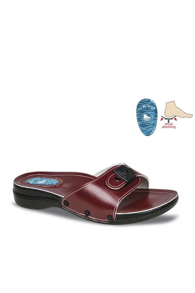 Ceyo 6500-1 Jelli Anatomik Kadın Terlik Kırmızı 36-40