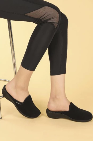 Ceyo Ramona-3 Kışlık Kadın Terlik Siyah 36-40 - Resim 2