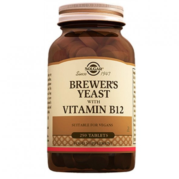 Solgar Brewers Yeast with Vitamin B12 250 Tablet