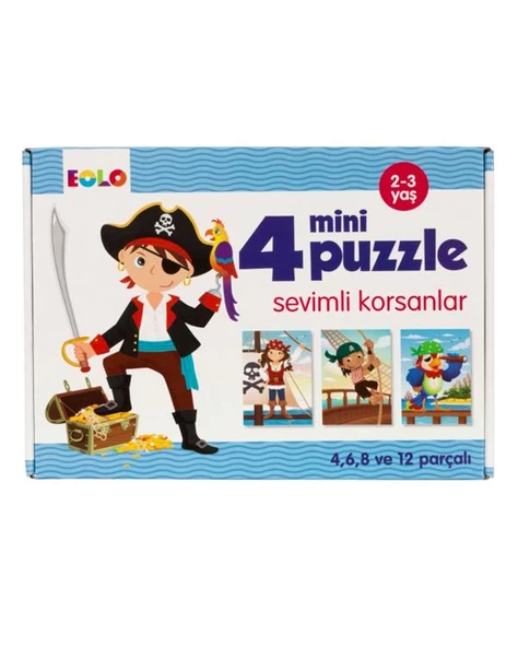 Eolo Sevimli Korsanlar 4 Mini Puzzle - 2
