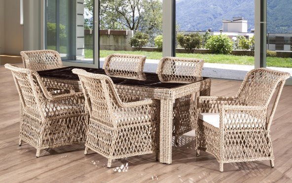 Flexy Roza Rio 100 x 200 Masalı Bahçe Mobilyası Takımı 147
