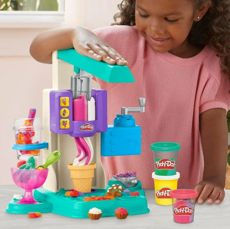 Play Doh Rainbow Swirl İce Cream Playset G0028 - 2