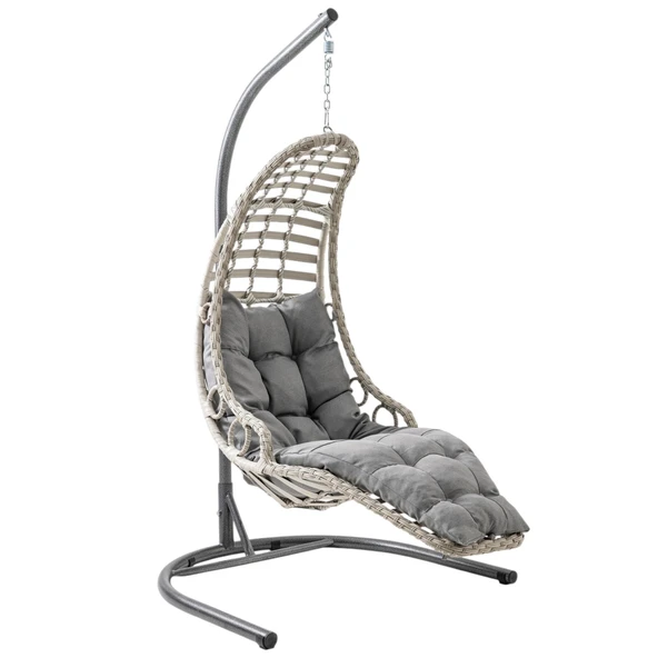 Capri Swing Bodrum Tekli Rattan Bahçe Salıncağı | Balkon Salıncağı - 11