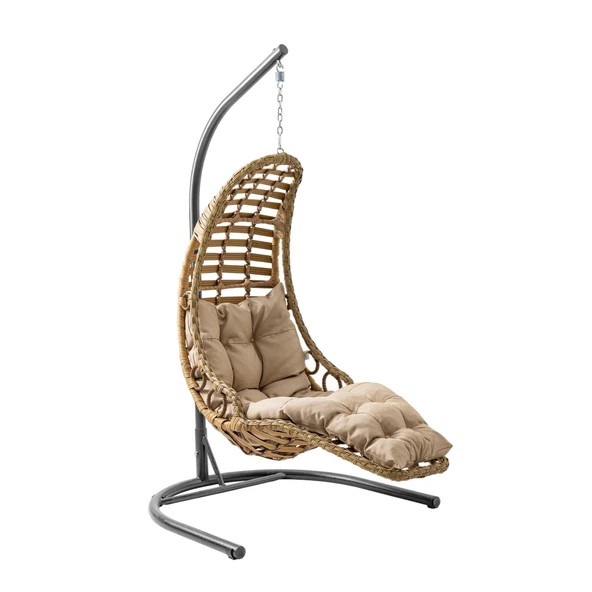 Capri Swing Bodrum Tekli Rattan Bahçe Salıncağı | Balkon Salıncağı - 5