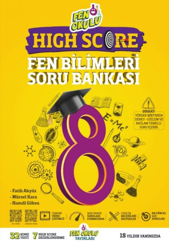 Fen Okulu Yayınları 8.Sınıf LGS High Score Fen Bilimleri Soru Bankası