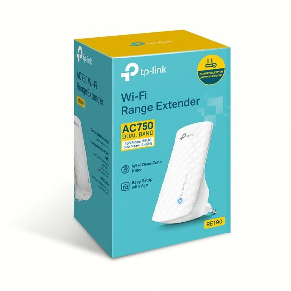TP-LINK RE190 AC750 DUAL BAND K.SUZ MENZİL GENİŞLE - 4