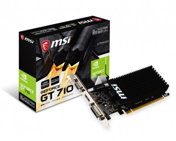 MSI 2GB GT710 2GD3H LP 64Bit DDR3 HDMIDVIVGA GT 710 2GD3H - 4