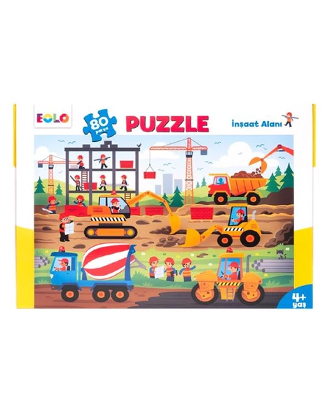 Eolo Yer Puzzle İnşaat Alanı 80 Parça