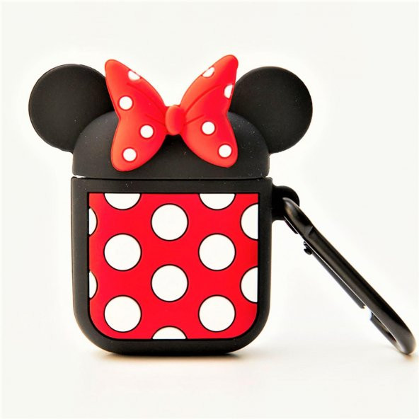LaVinyak Airpods 1-2 Sevimli Mickey Mini Dayanıklı Koruyucu Silikon Kılıf