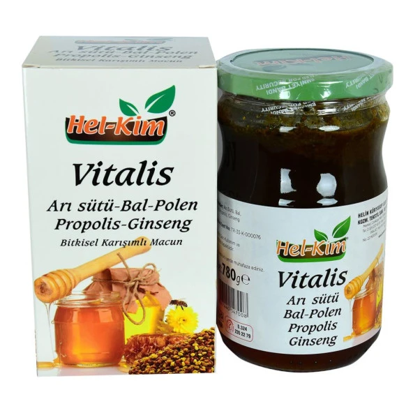 Hel-Kim Vitalis Arı Sütü Bal Polen Propolis Ginseng Macunu 780Gr