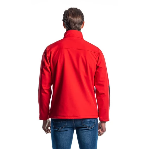 Şensel, Softshell Mont, Kırmızı -91E679- Su İtici - 3