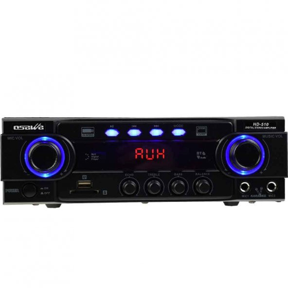 Osawa HD-510 100 Watt Stereo İş Yeri ve Ev Anfisi 12 Volt220 Watt - 4