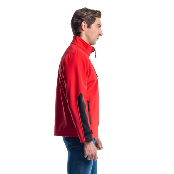 Şensel, Softshell Mont, Kırmızı -91E679- Su İtici - 2