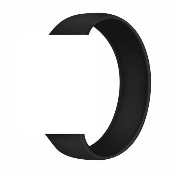 KNY Apple Watch 40 MM İçin Solo Loop Silikon Kayış-Kordon Medium Siyah