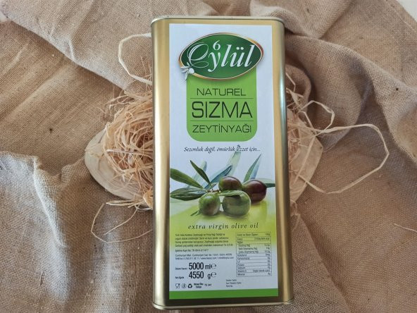 Erken Hasat Natural Sızma Zeytinyağı (Soğuk Sıkım) - 5lt