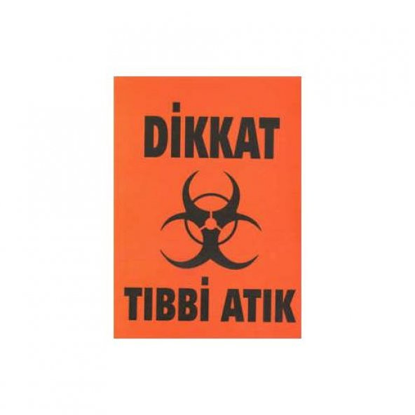 TIBBİ ATIK ETİKETİ A4 BOY 21X29 CM