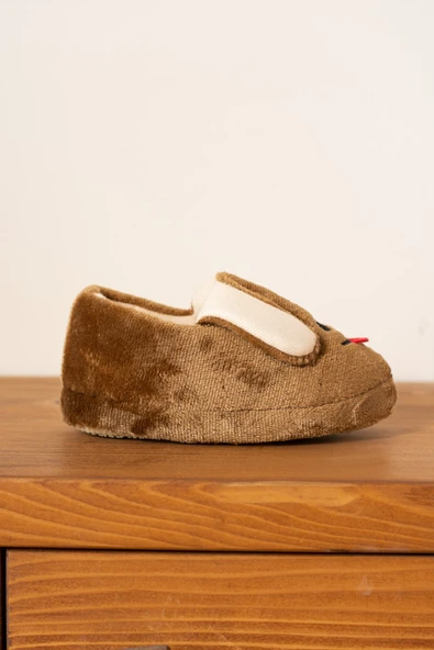 Albishoes Unisex Çocuk Panduf Ev Patiği Pamuk Astarlı Köpek Figürlü Ev Kreş Ayakkabı Sevimli Köpek - 3