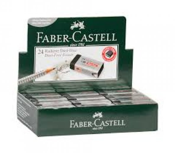 Faber Castell Siyah Öğrenci Silgisi 24'Lü Paket