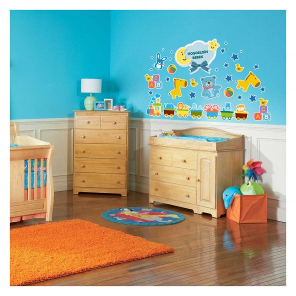 Hoşgeldin Bebek-2 Duvar Sticker 50x70 cm - 1