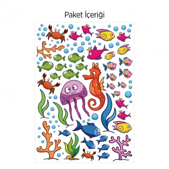 Sualtı Duvar Sticker 50x70 cm - 2