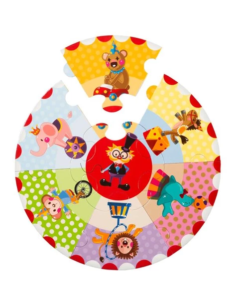 Yuvarlak Puzzle Eğlenceli Sirk Eolo Yayınları - 2