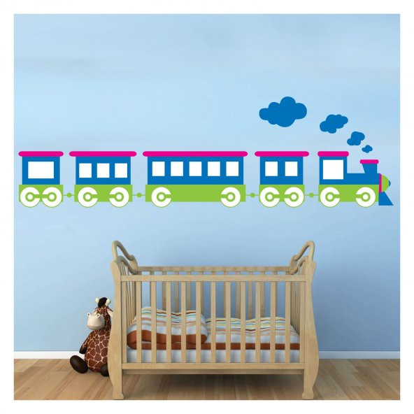 Tren Duvar Sticker 145x43 cm