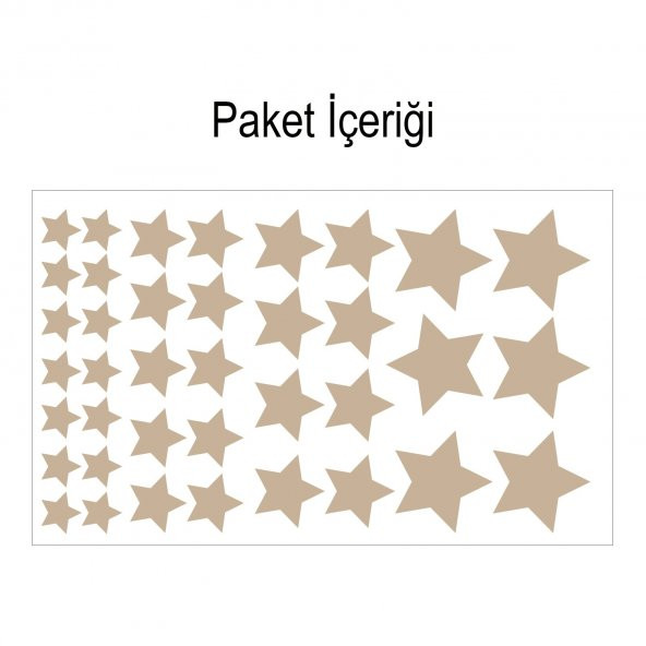 Yıldızlar 190x127 cm Duvar Sticker - 2