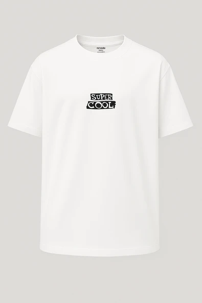 Oversize Rider Motorcu Köpek Baskılı Unisex Tişört - Resim 6