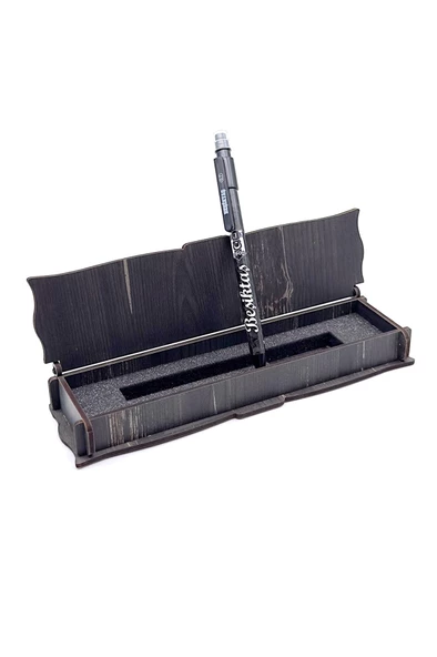 Beşiktaş Orijinal Lisanslı Plastik Gövde Versatil Uçlu Kalem 0.7 Hediyelik Ahşap Kutulu - 10