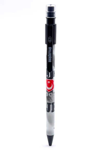 Beşiktaş Orijinal Lisanslı Plastik Gövde Versatil Uçlu Kalem 0.7 Hediyelik Ahşap Kutulu - 3