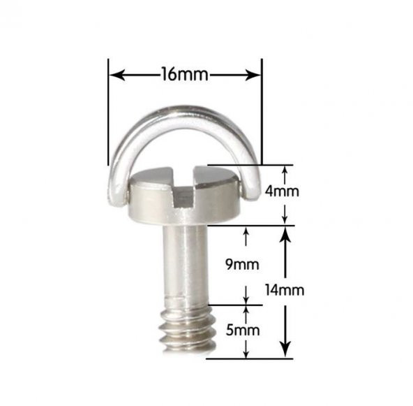 Tripod, Quick Release Plate içi 1/4 İnç Uzun Şaftlı Tripod Vidas - 2