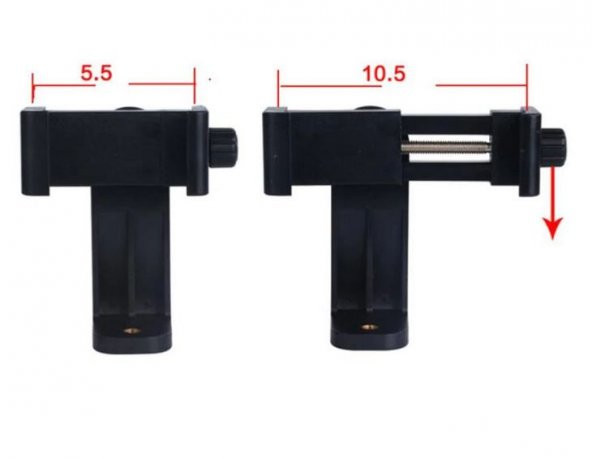 Tripod, Monopod Vb. 1/4 İnç Sabitleyiciler için Telefon Tutucu - 6