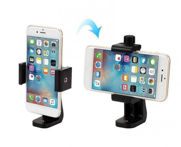 Tripod, Monopod Vb. 1/4 İnç Sabitleyiciler için Telefon Tutucu - 9