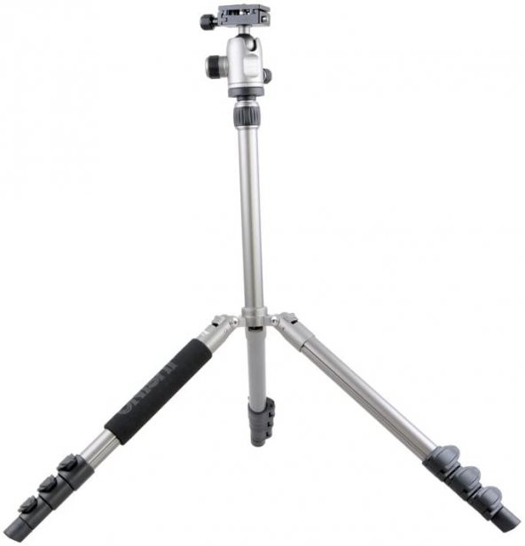 JUSINO X-423S Tripod + BS-08Q Tripod Kafası Silver (Gümüş) - 3