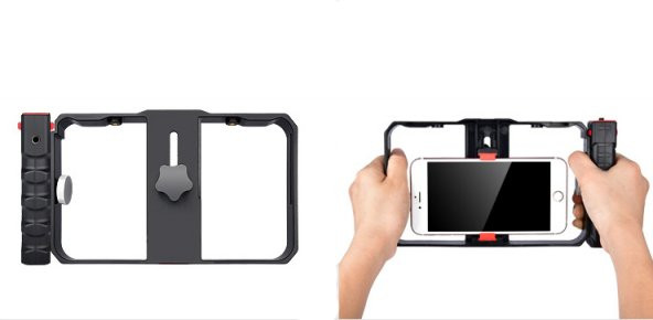 Telefonlar İçin Ayex Profesyönel Video Rig Cage, Video Çekim Kafe - 5