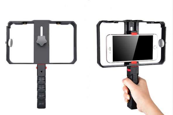 Telefonlar İçin Ayex Profesyönel Video Rig Cage, Video Çekim Kafe - 6