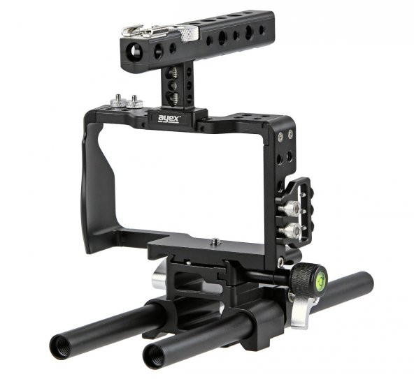 Sony A6000, A6300, A6500 İçin Ayex C6 Camera Cage, Kamera Kafesi