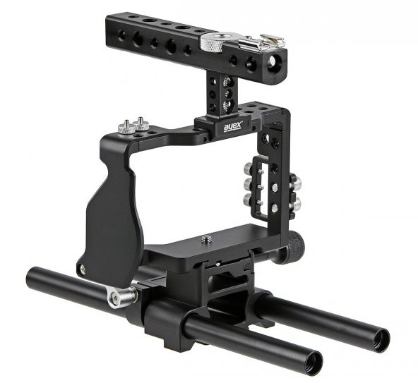 Sony A6000, A6300, A6500 İçin Ayex C6 Camera Cage, Kamera Kafesi - 3