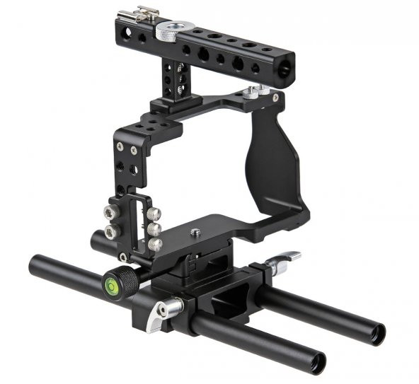 Sony A6000, A6300, A6500 İçin Ayex C6 Camera Cage, Kamera Kafesi - 4