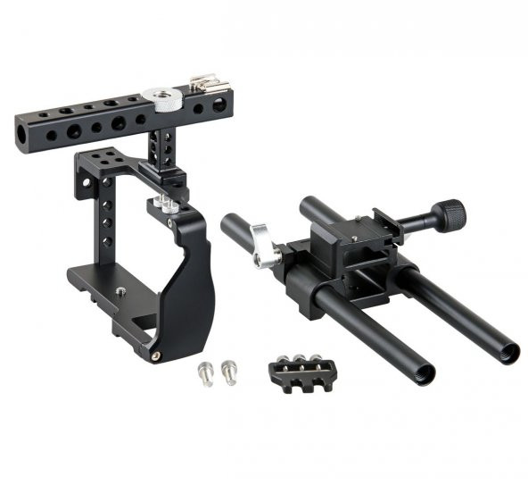 Sony A6000, A6300, A6500 İçin Ayex C6 Camera Cage, Kamera Kafesi - 8