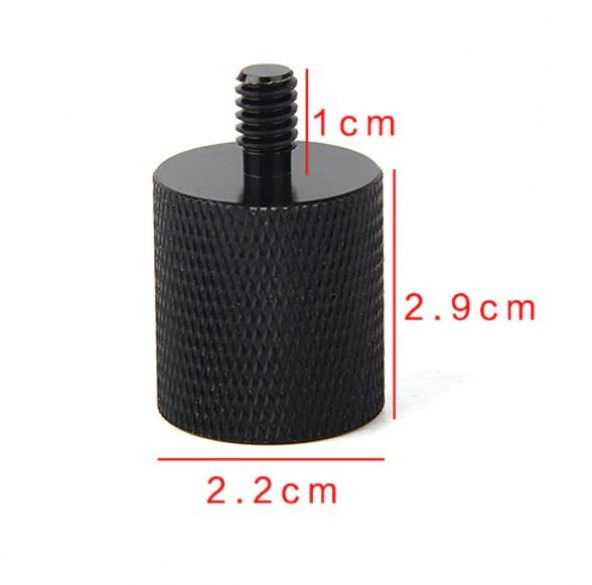 5/8 inç Mikrofon standını 1/4 İnçe Dönüştürücü Vida Adaptörü - 4