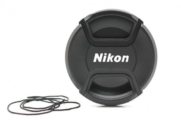 OEM 55mm Lens kapağı Nikon Uyumlu, Bağcıklı - 3