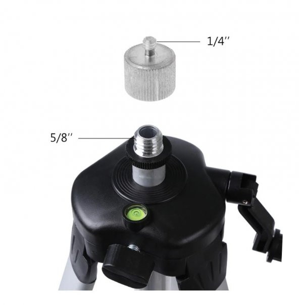 5/8 inç Tripod Vidasını 1/4 İnçe Dönüştürücü Vida Adaptörü - 8