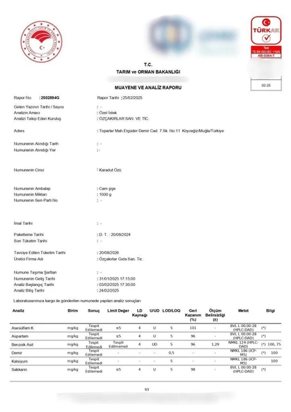 Kb Köyceğiz Yöresel Karadut Özü 1000 G - Resim 4