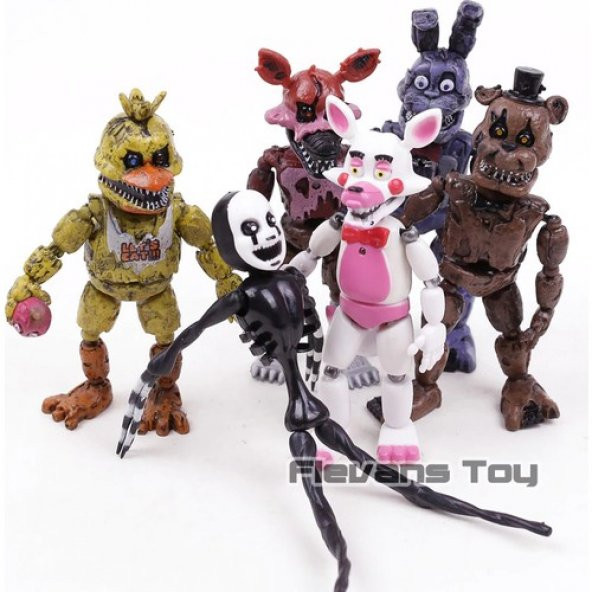 msy ES17052 Fnaf Five Nights At Freddys 6 Figür Bir Arada - 2