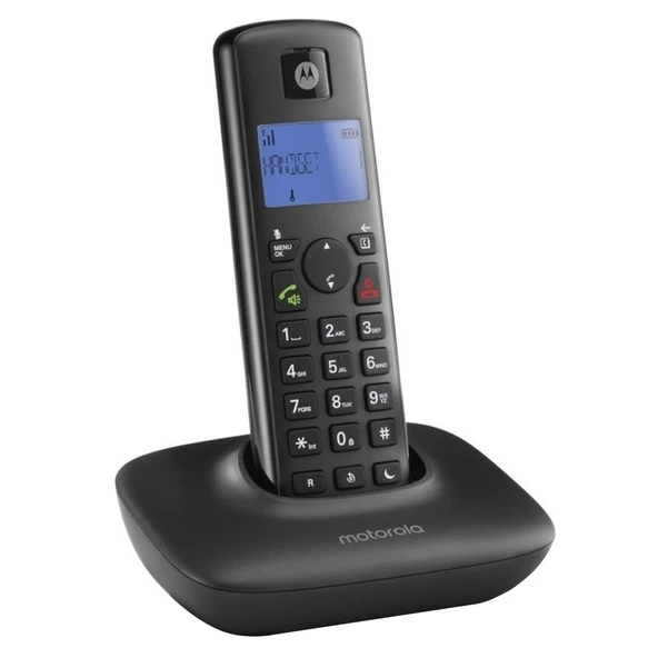 MOTOROLA T401+ KABLOSUZ DECT TELSİZ SABİT HAT TELEFON SİYAH