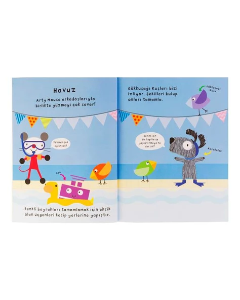 3-6 Yaş Arty Mouse Yapıştırma Etkinlikleri Eolo Yayınları - Resim 3